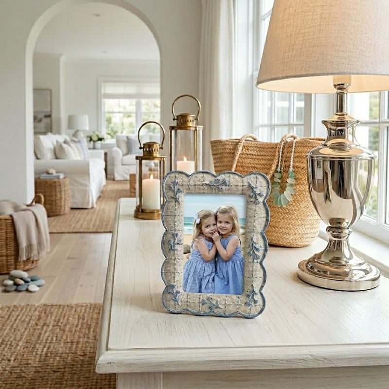 Blue Blossom Resin Frame