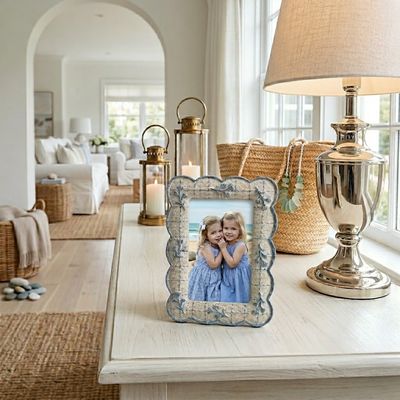 Blue Blossom Resin Frame