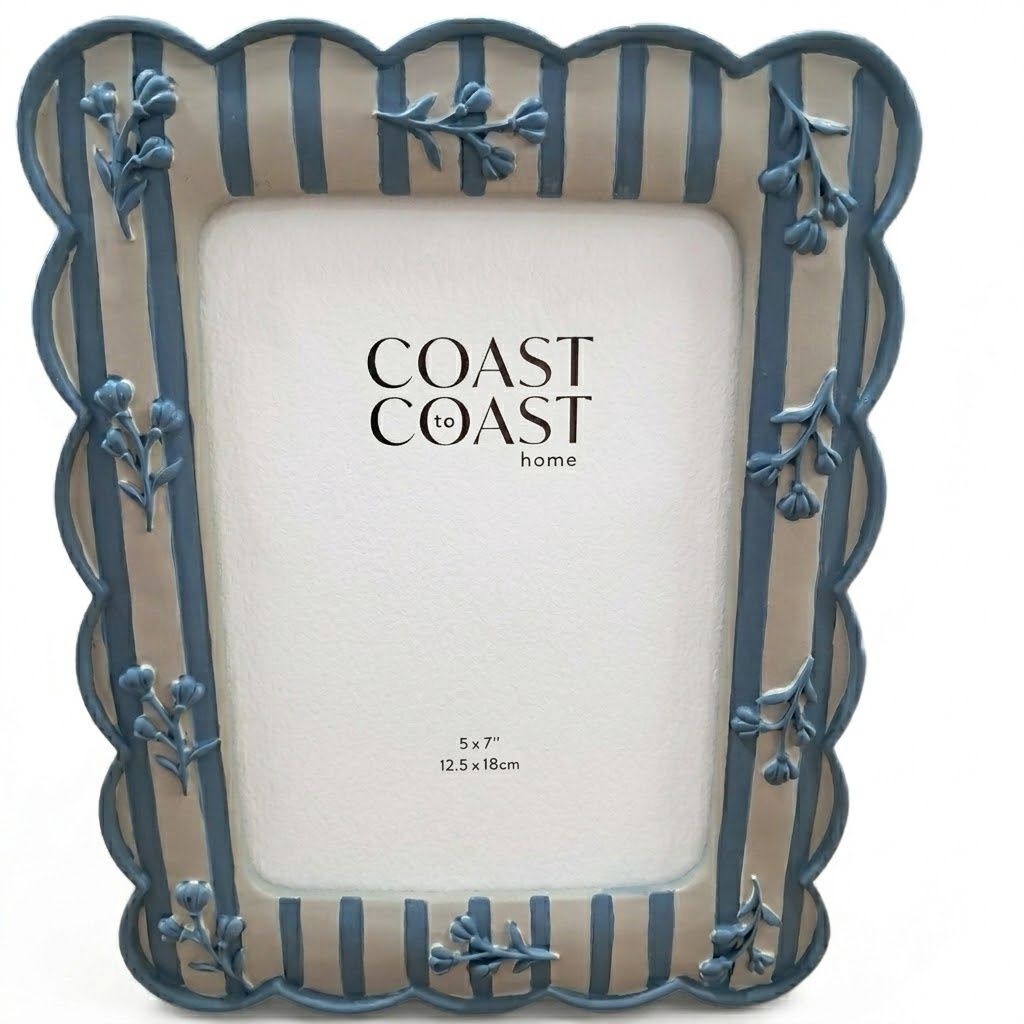 Blue Blossom Resin Frame, Size: 10 x 15cm