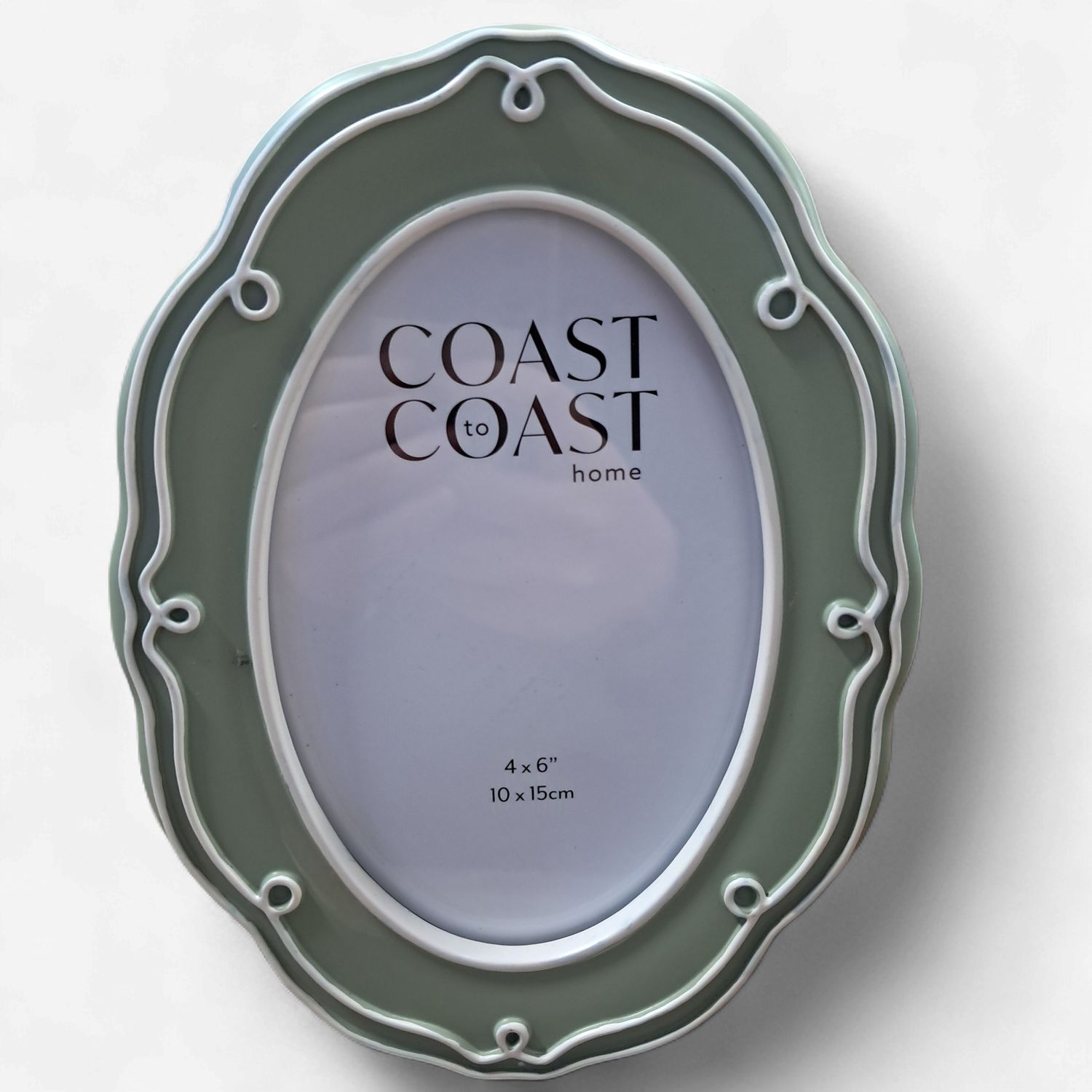 Liza Green Frame, Type: 4 x 6inch or 10 x 15cm Oval