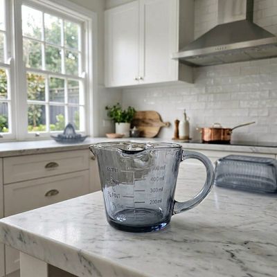 Lia 3 Pour Spout Measuring Jug Blue Denim