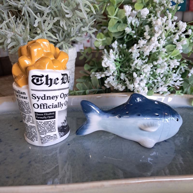 Fish &amp; Chips Salt &amp; Pepper Shakers