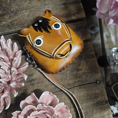 Carlisle the Horse Leather Coin Purse