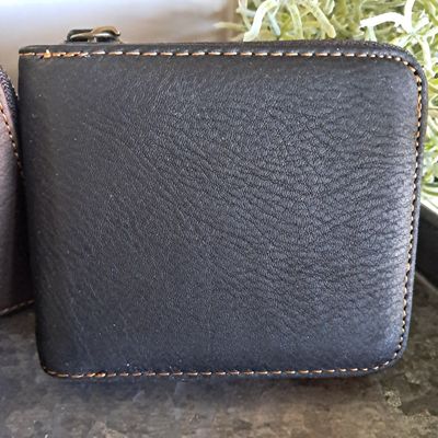 The Wyatt Zippered Leather Wallet