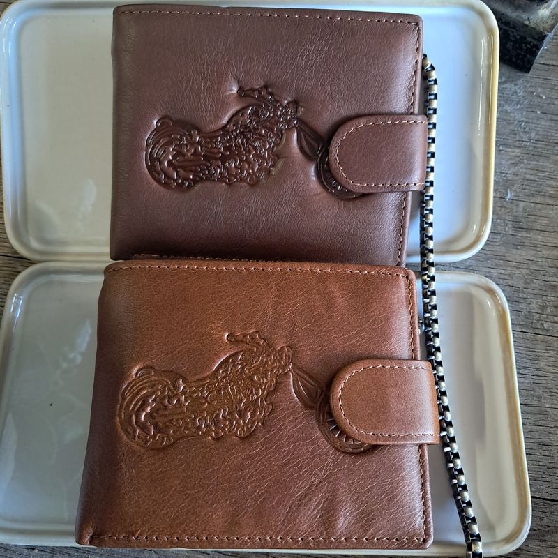 The Ryder Tooled Motorcycle Leather Wallet