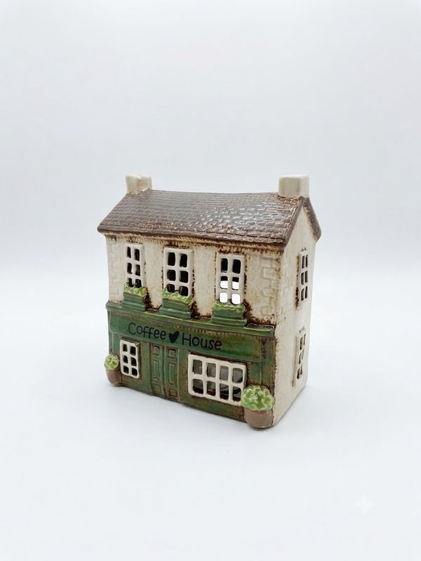 Tiny Town Ceramic Coffee House - Tealight