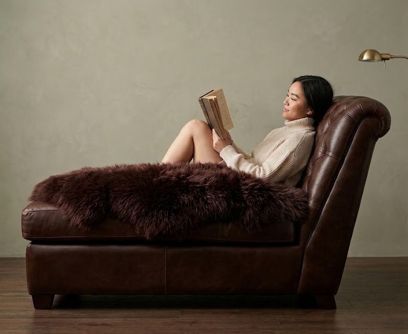 Genuine Single Pelt Australian Sheepskin - Chocolate