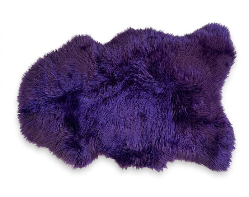 Genuine Single Pelt Australian Sheepskin - Purple