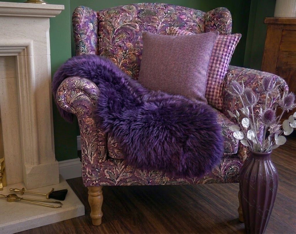 Genuine Single Pelt Australian Sheepskin - Purple