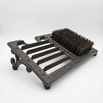 Cast Iron Boot Scraper w/Boot Jack 3-in-1