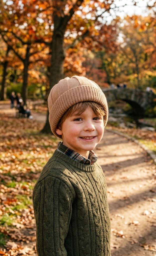 The Riley Kids Rib Beanie - Latte
