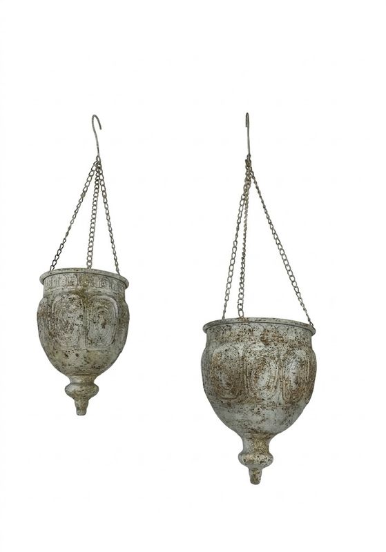 Rustic Style Hanging Planters Set Of 2