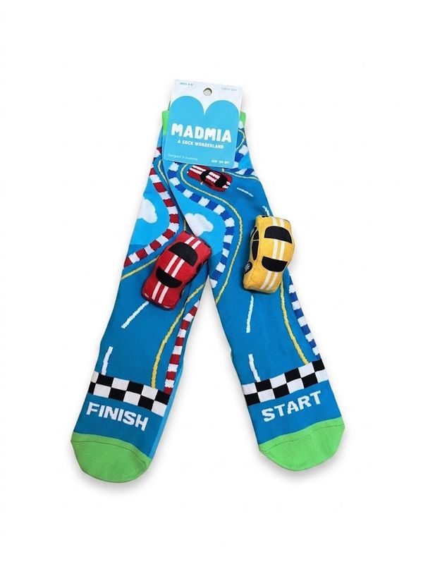 Madmia Racing Car Socks - Children Age 3-5years
