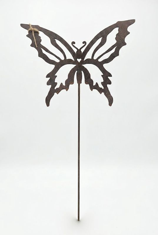 3D Butterfly on Long Stake Australian Made Metal Art