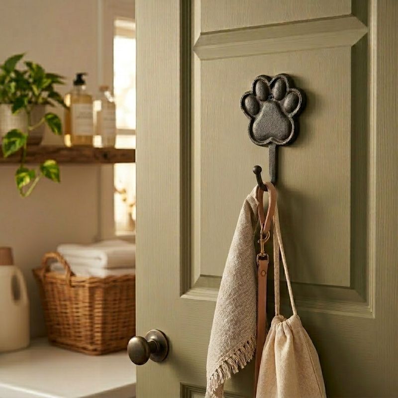 Pawfect Dog/Cat Paw Print Cast Iron Wall Hook