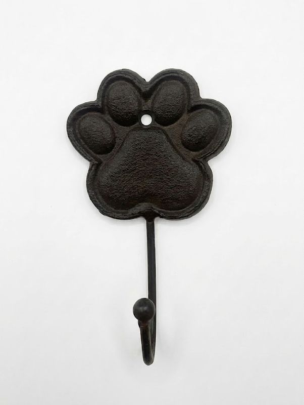 Pawfect Dog/Cat Paw Print Cast Iron Wall Hook