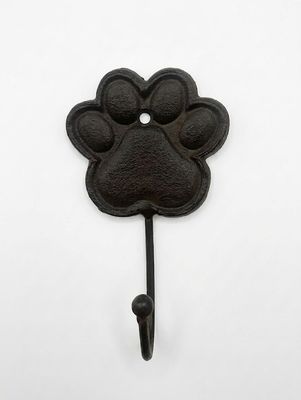 Pawfect Dog/Cat Paw Print Cast Iron Wall Hook