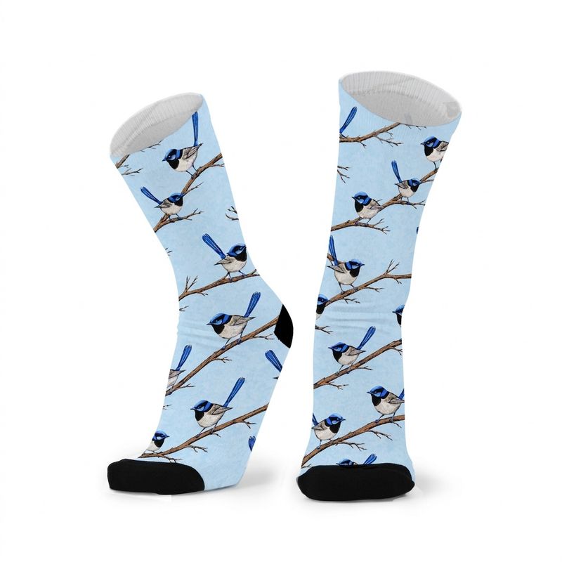 Blue Wren Bamboo Socks W9+ Mens 9-14