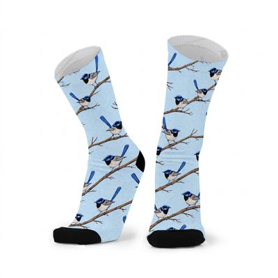Blue Wren Bamboo Socks W9+ Mens 9-14