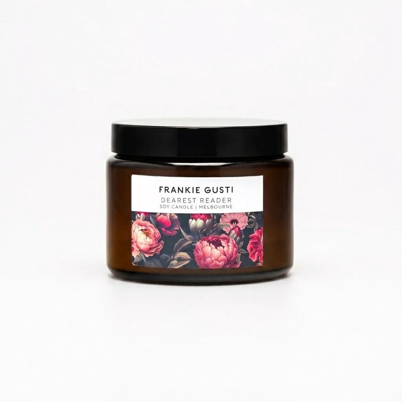 Dearest Reader Big Honey Frankie Gusti Artist Candle