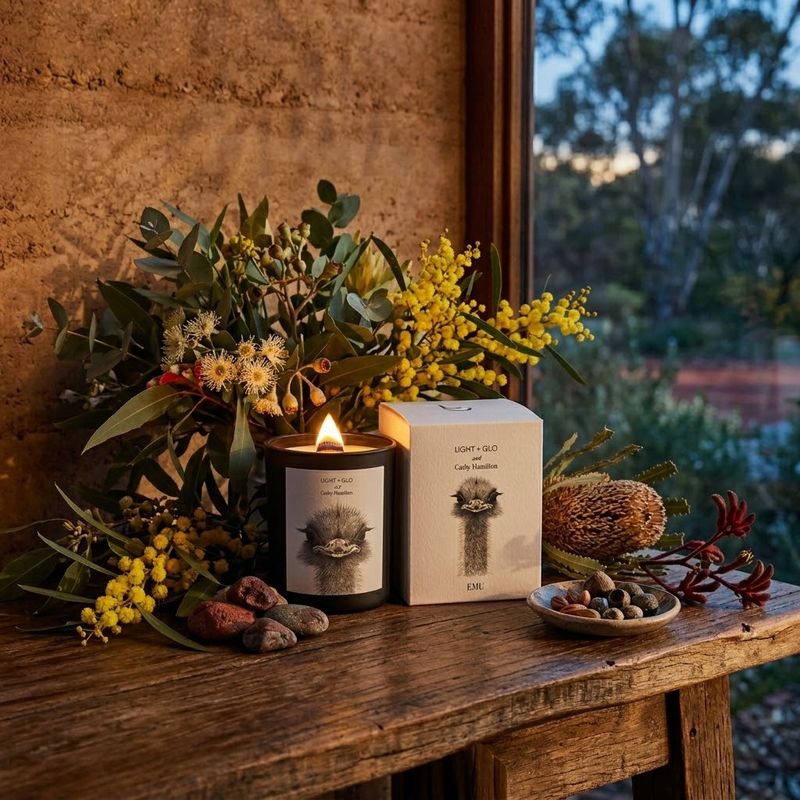 Cathy Hamilton Emu Candle