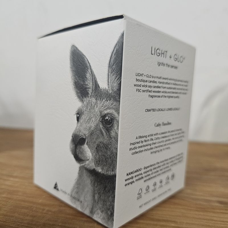 Cathy Hamilton Kangaroo Australian Candle