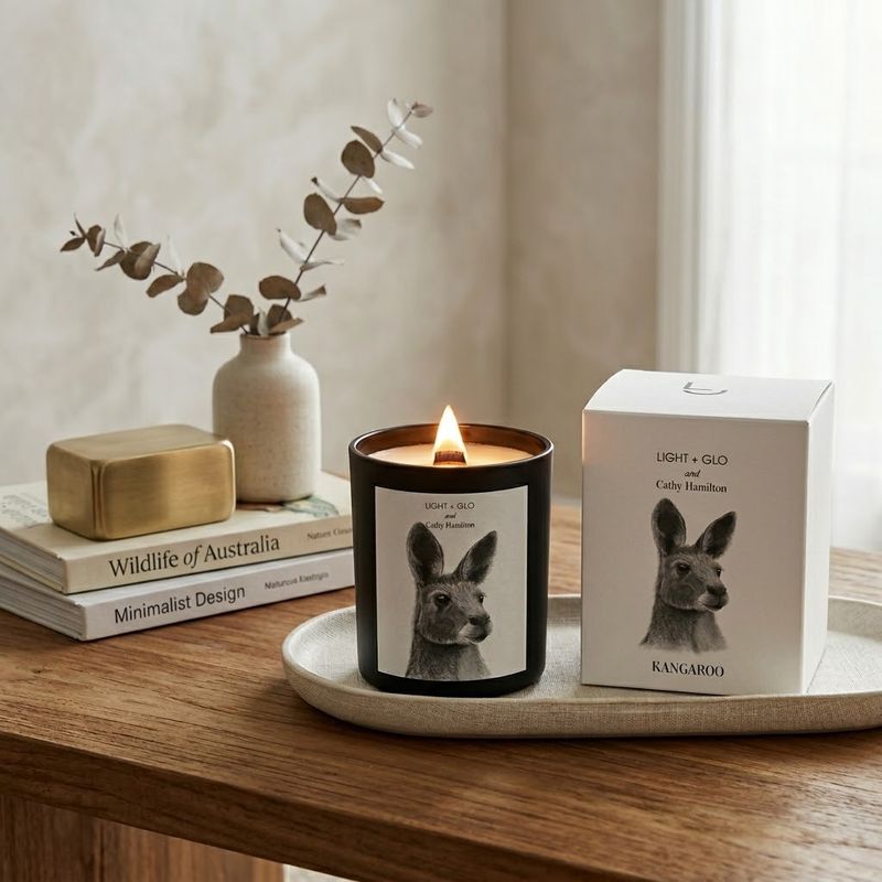 Cathy Hamilton Kangaroo Australian Candle