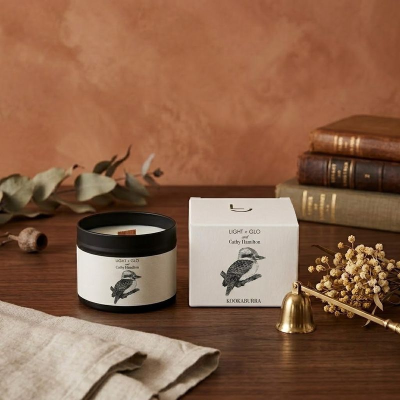 Cathy Hamilton Kookaburra Candle