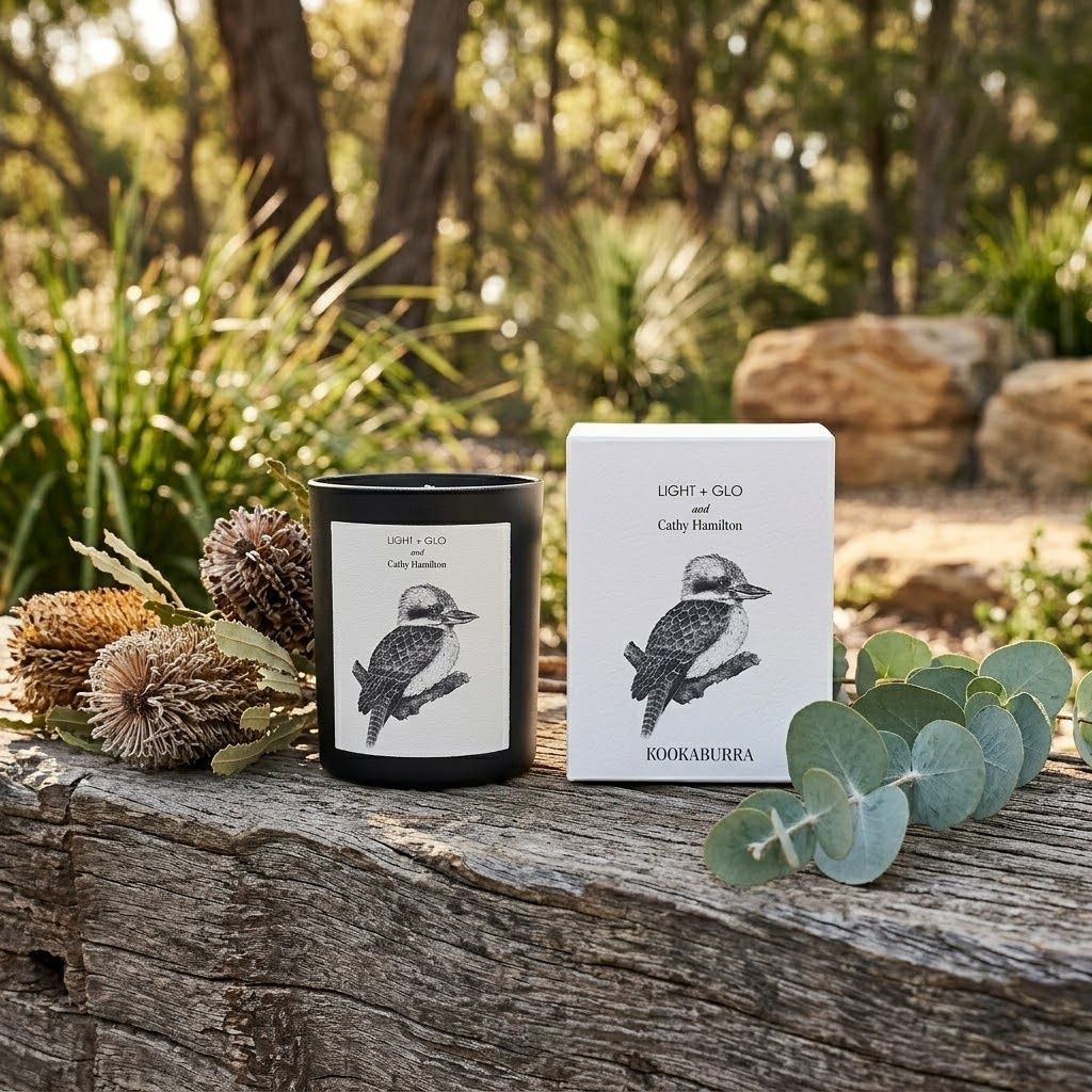 Cathy Hamilton Kookaburra Candle, Size: 200g