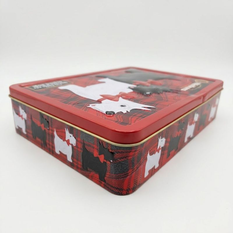 Walkers Scottie Dogs Black &amp; White Tin