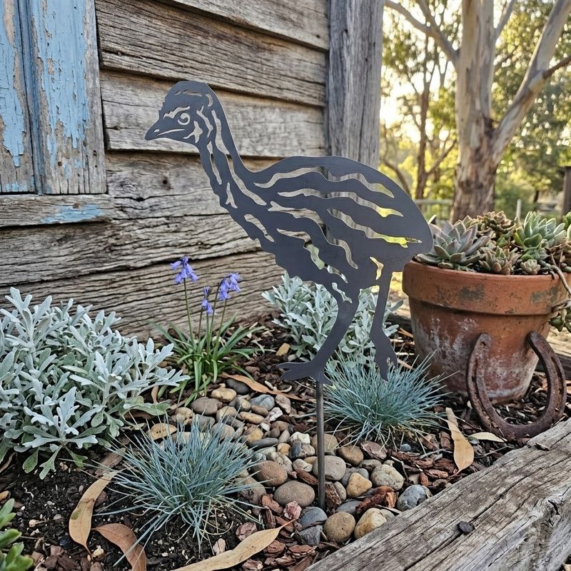 Emu Baby Metal Art Australian