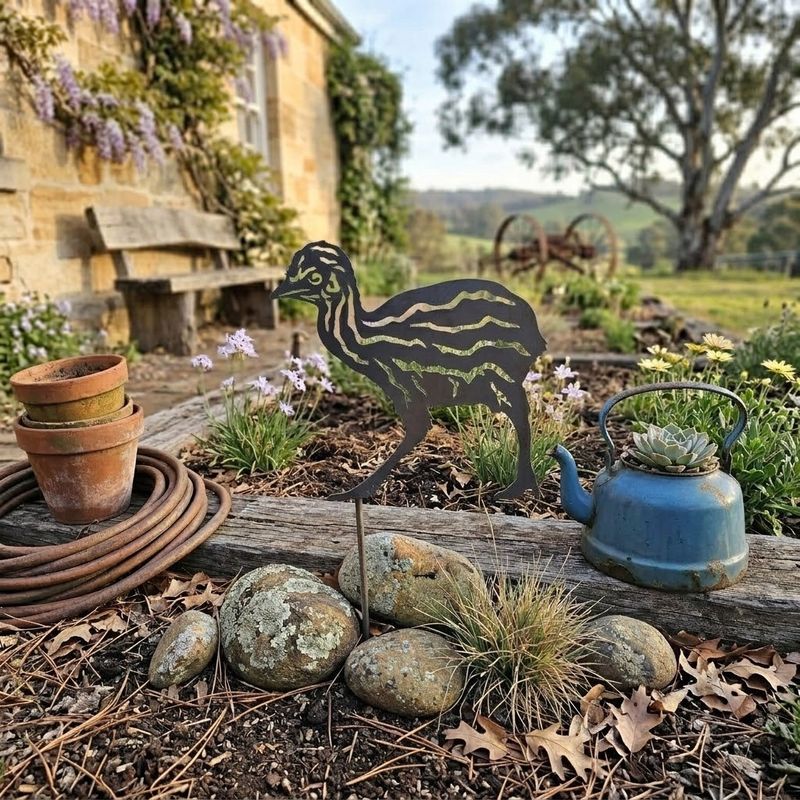 Emu Baby Metal Art Australian