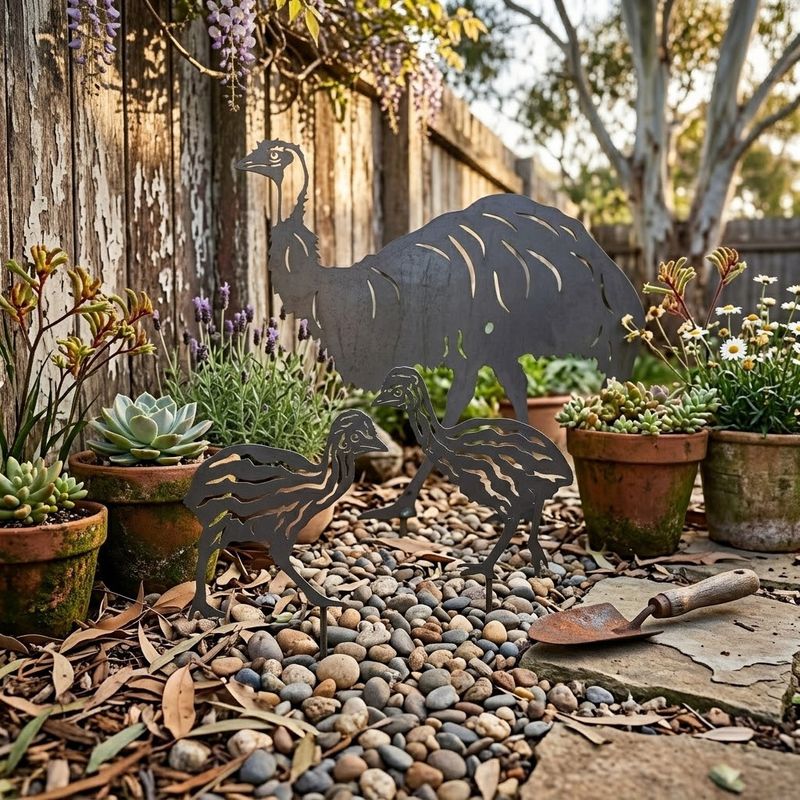 Olly the Emu Metal Art Australian Made