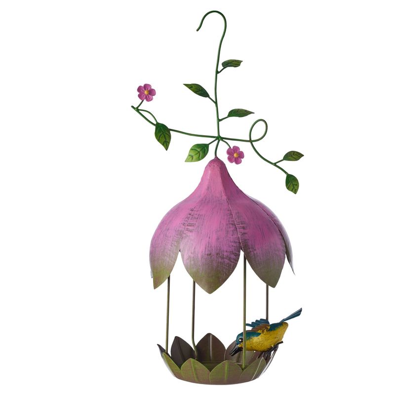 Hanging Bird Feeder w/ Leaf