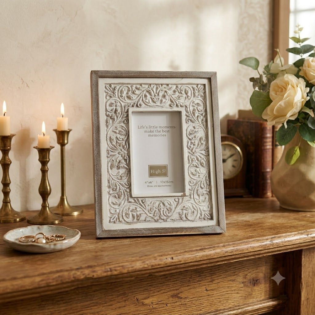 Eloise Carved Style 4 x 6 Photo frame