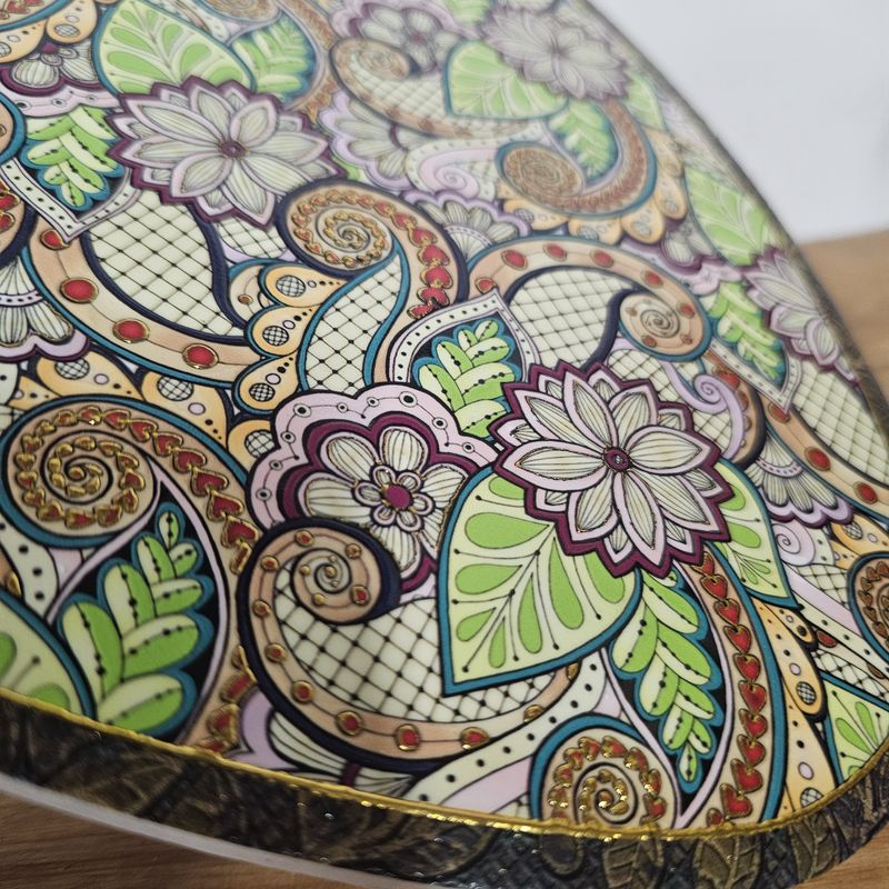 Boho Ceramic Trivet/Serving Platter
