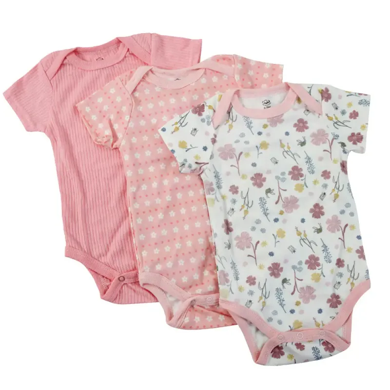 Baby Romper S/3 Pinks 6-9 months