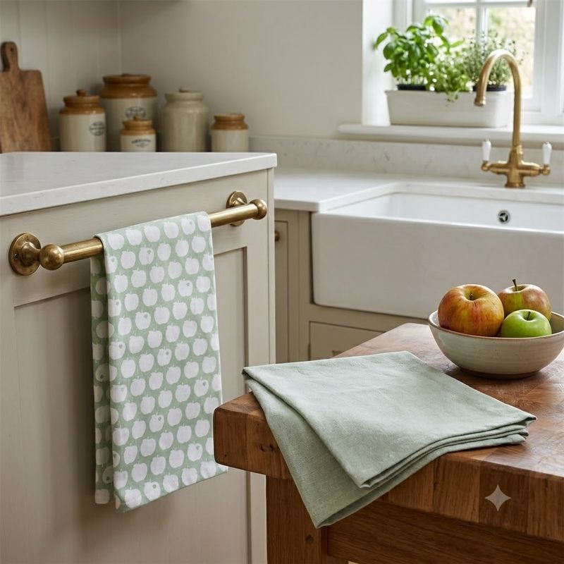 Tea Towels S/2 Apple