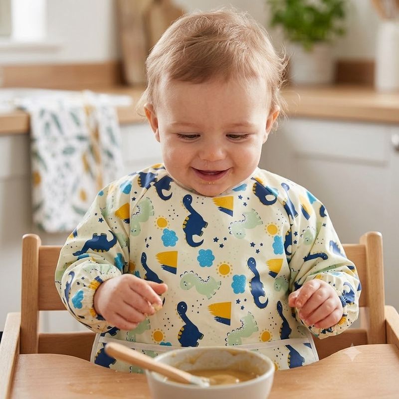 Baby Smock - Dinosaur