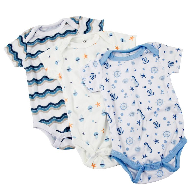 Baby Romper S/3 Blues 6-9months