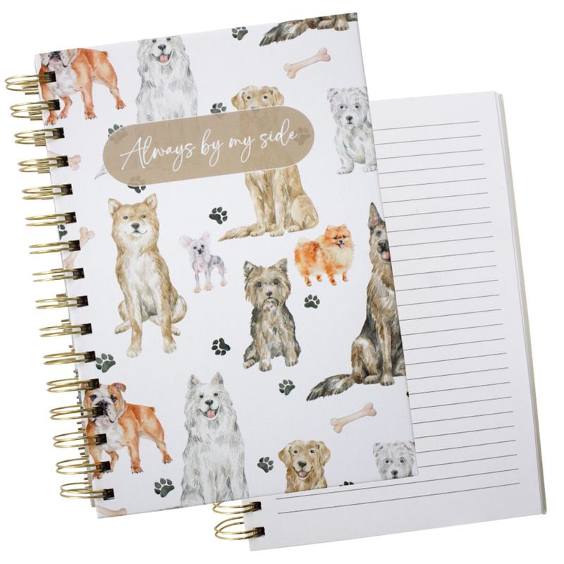 A5 Lined Notebook Lots of Dogs
