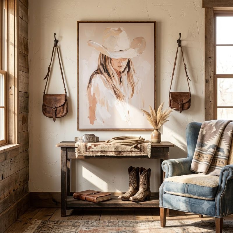 Saddle &amp; Bloom Canvas 50 x 70cm
