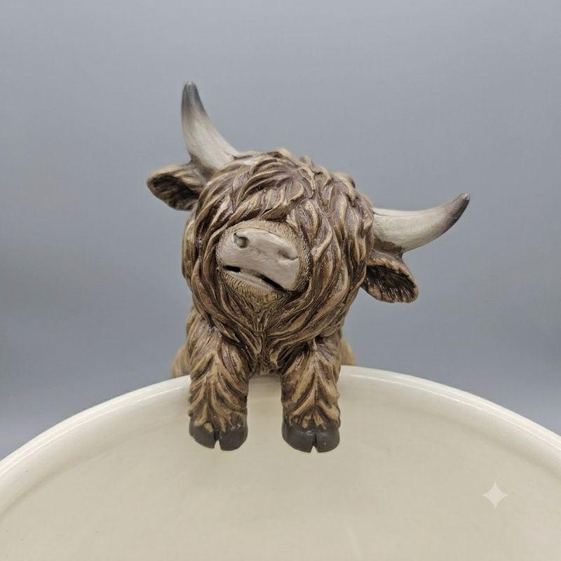 Highland Cow Pot Hangers Set of 3