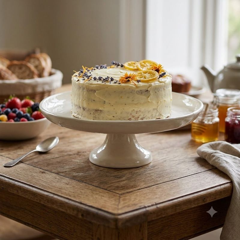 Franco Rustic White Cake Stand