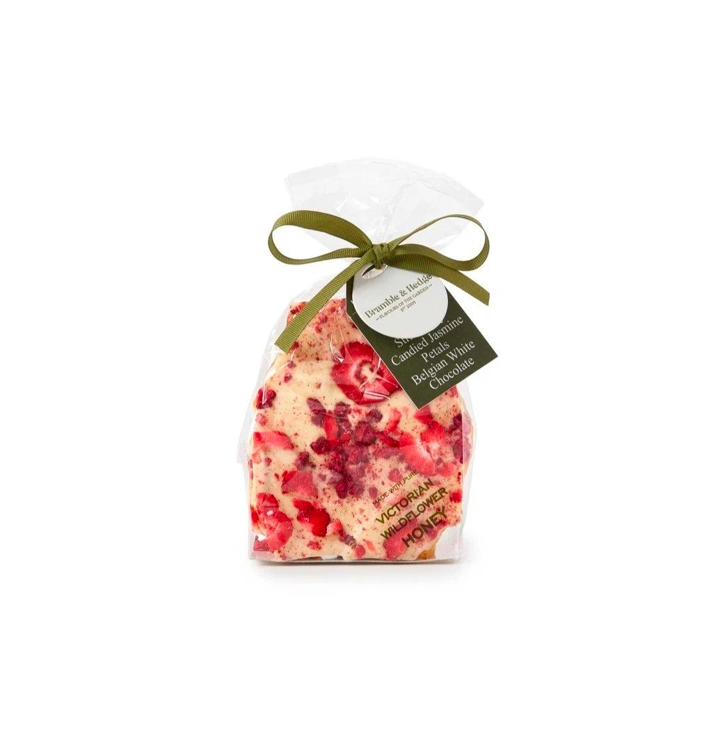Raspberry, Strawberry &amp; White Belgian Chocolate Honeycomb - 200g