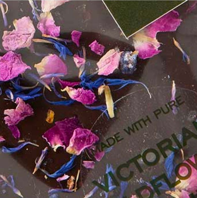 Candied Violet &amp; Cornflower Honeycomb - 200g