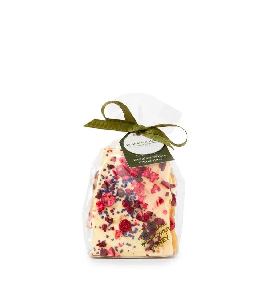 Sour Cherry, Cranberry &amp; Candied Violet Honeycomb - 200g