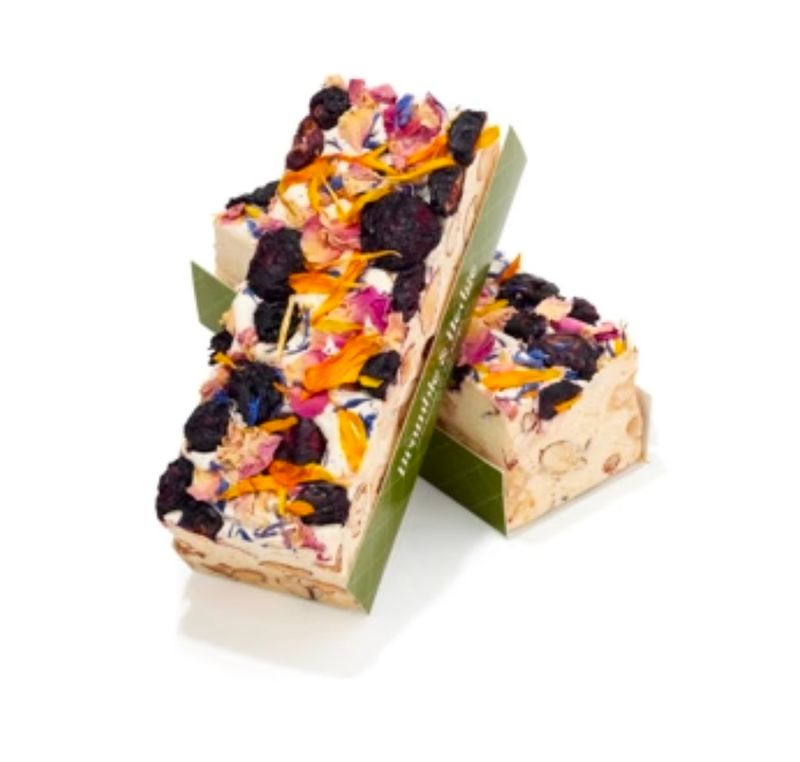 Blueberry &amp; Lemon &amp; Belgian White Chocolate Nougat - 150g