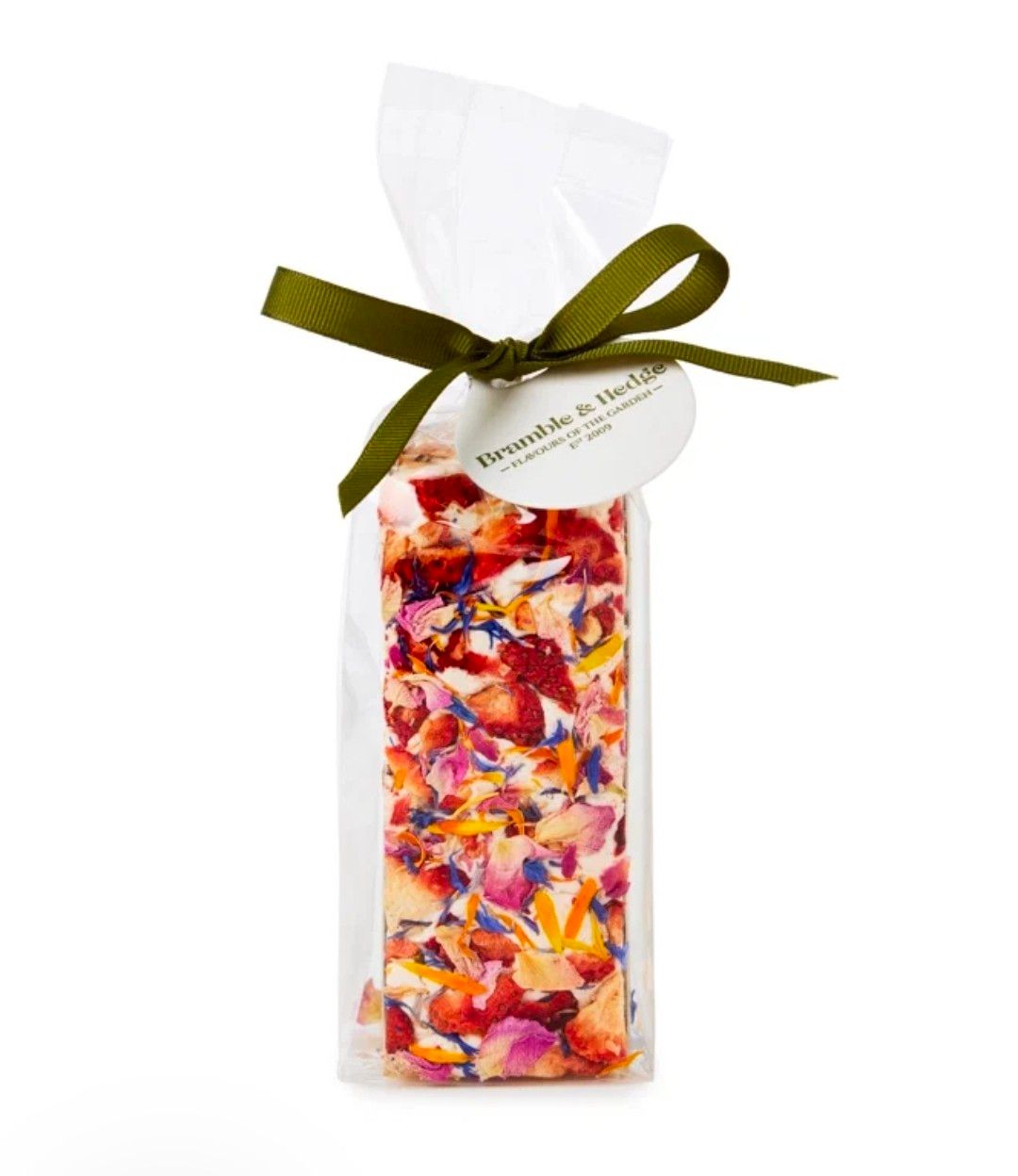 Strawberry, Elderflower &amp; Belgian White Chocolate Nougat - 150g