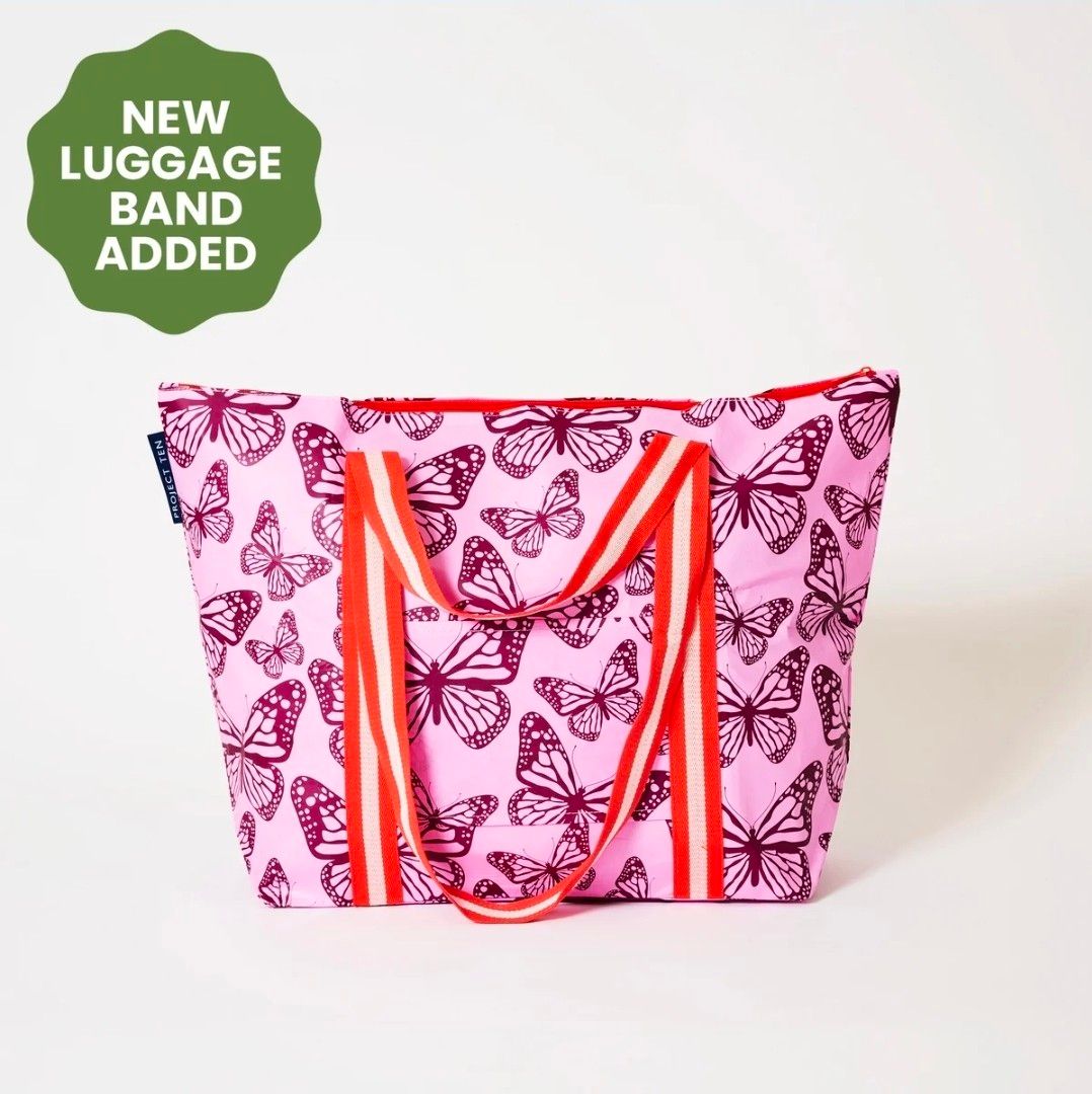 Zip Medium Tote - Butterfly